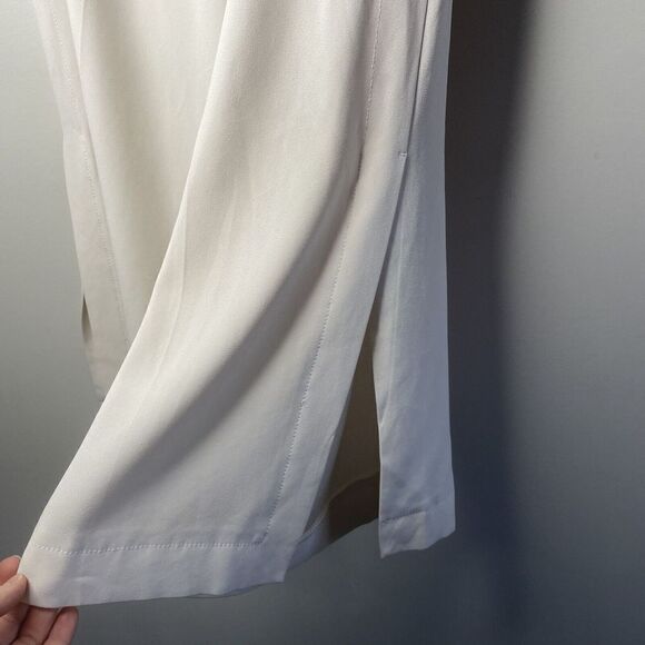 DEREK LAM 10 Crosby Pants Womens 6 Cropped Crepe Culottes Button Waist - Picture 4 of 12